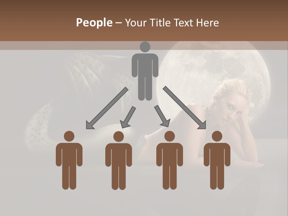 Full Moon Mermaids PowerPoint Template