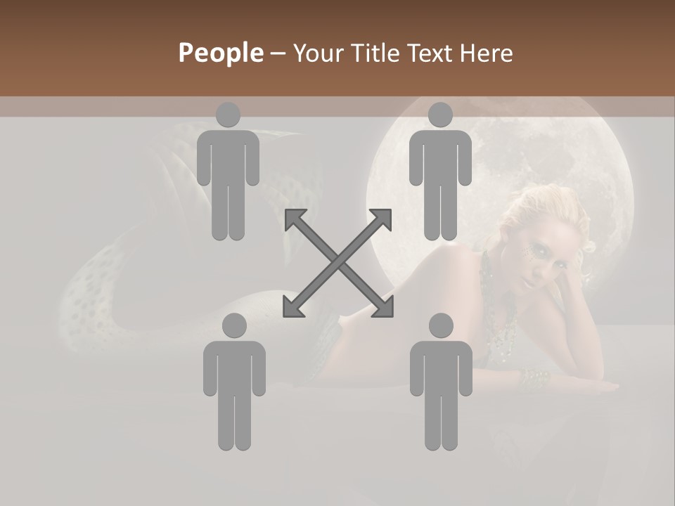 Full Moon Mermaids PowerPoint Template