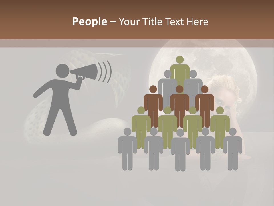 Full Moon Mermaids PowerPoint Template