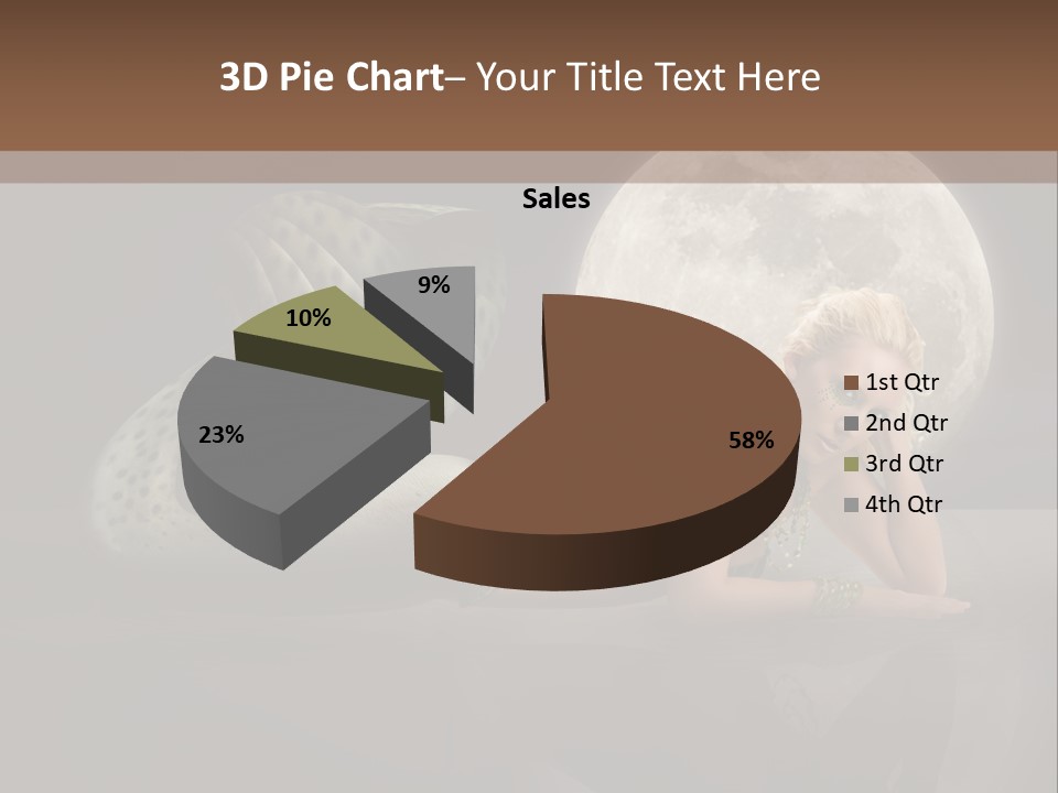 Full Moon Mermaids PowerPoint Template