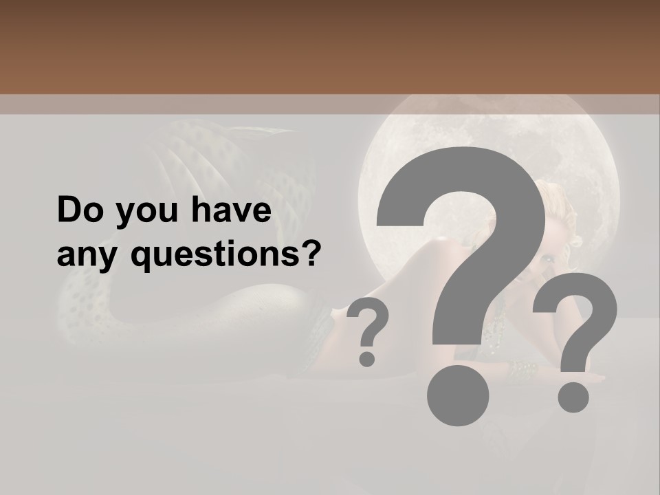 Full Moon Mermaids PowerPoint Template