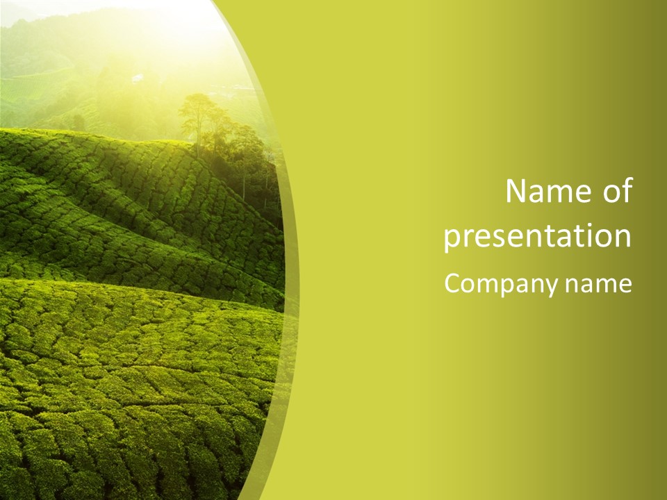 Garden Landscape PowerPoint Template