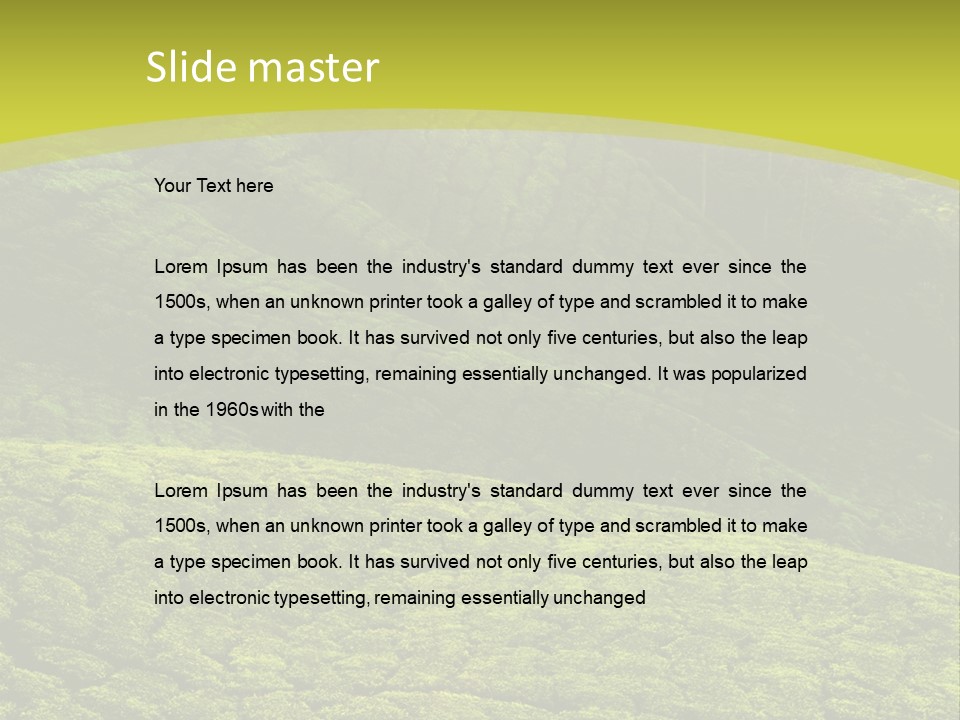 Garden Landscape PowerPoint Template
