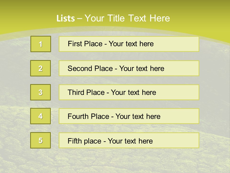 Garden Landscape PowerPoint Template