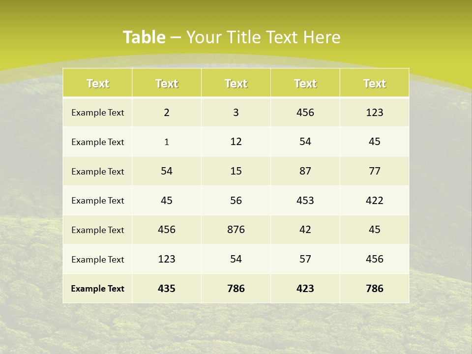 Garden Landscape PowerPoint Template