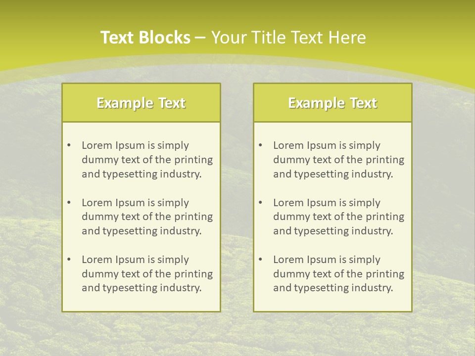 Garden Landscape PowerPoint Template
