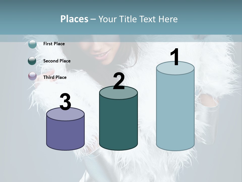 Girl Wallpaper Christmas PowerPoint Template