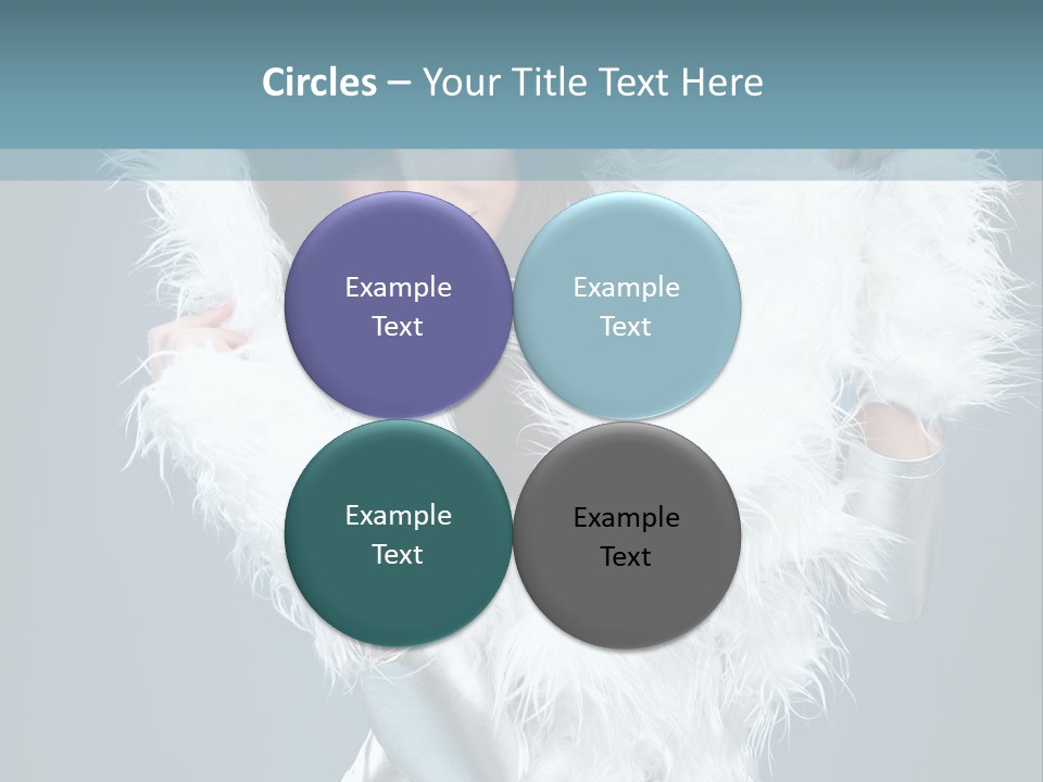 Girl Wallpaper Christmas PowerPoint Template