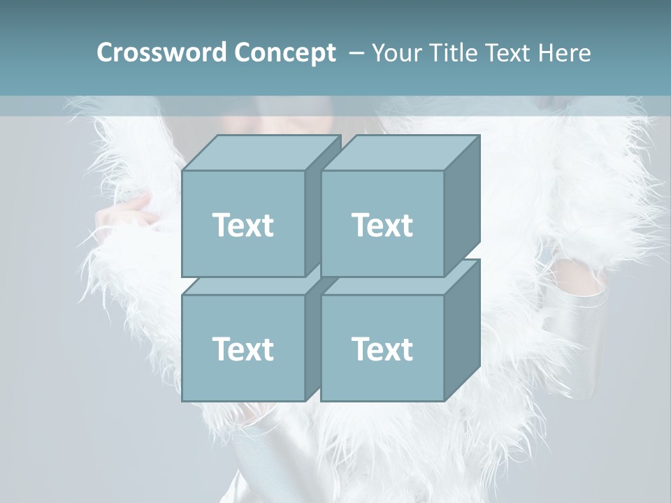 Girl Wallpaper Christmas PowerPoint Template