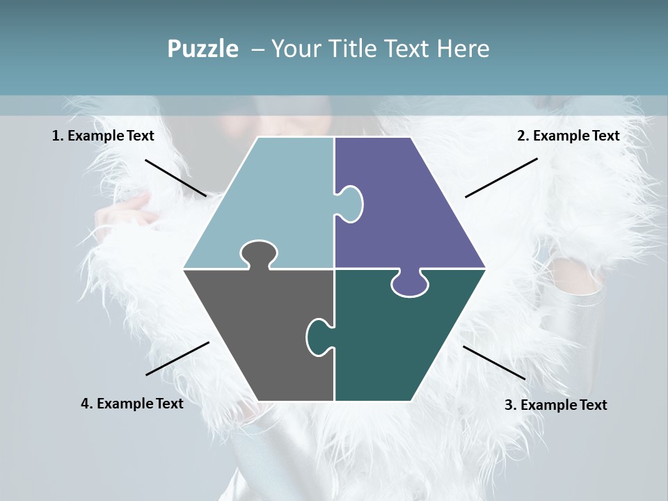 Girl Wallpaper Christmas PowerPoint Template