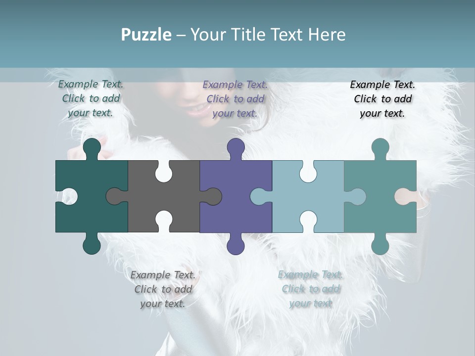 Girl Wallpaper Christmas PowerPoint Template