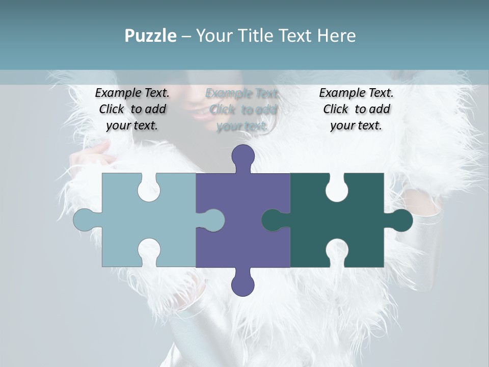 Girl Wallpaper Christmas PowerPoint Template