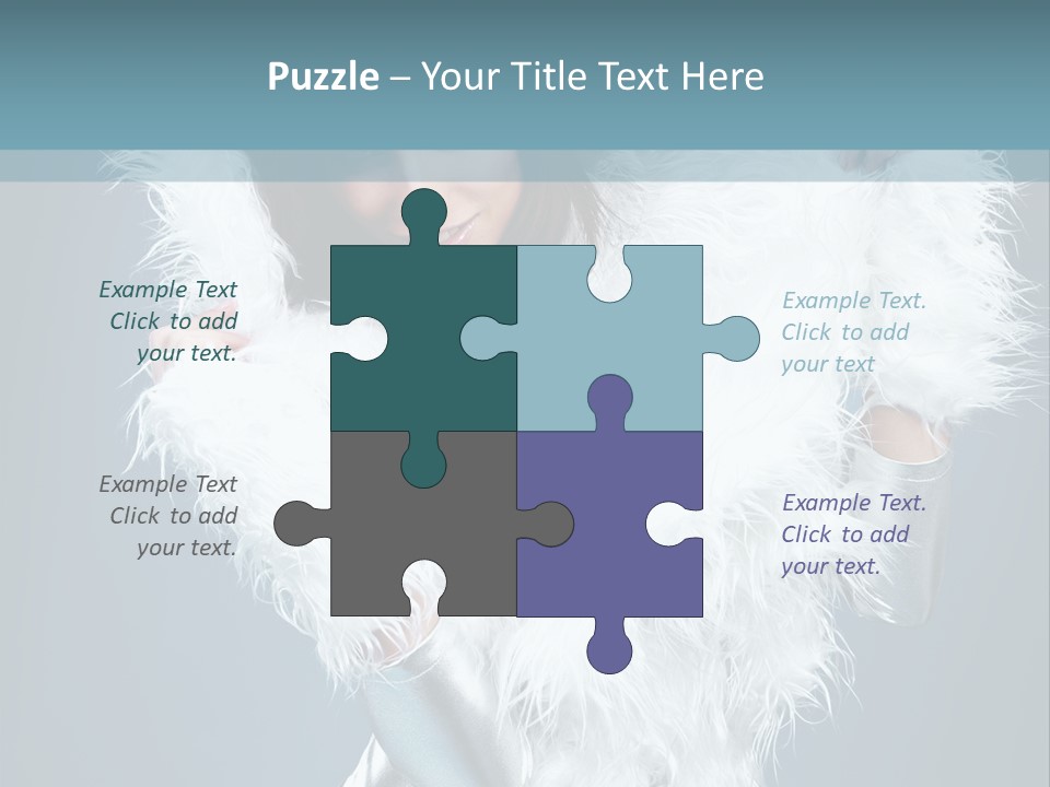 Girl Wallpaper Christmas PowerPoint Template