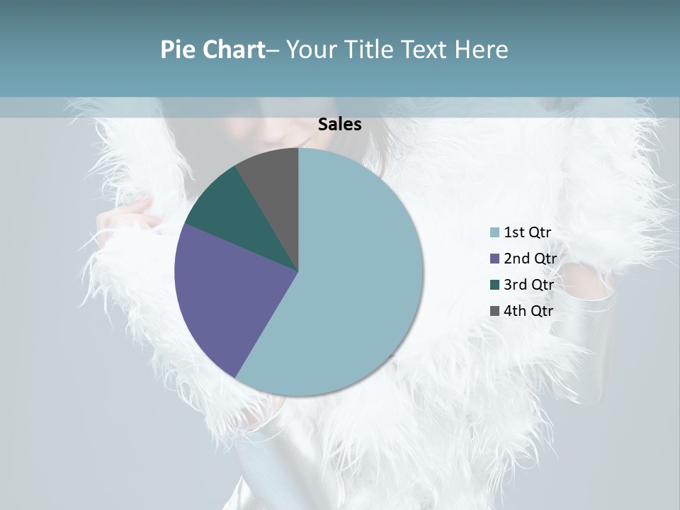 Girl Wallpaper Christmas PowerPoint Template