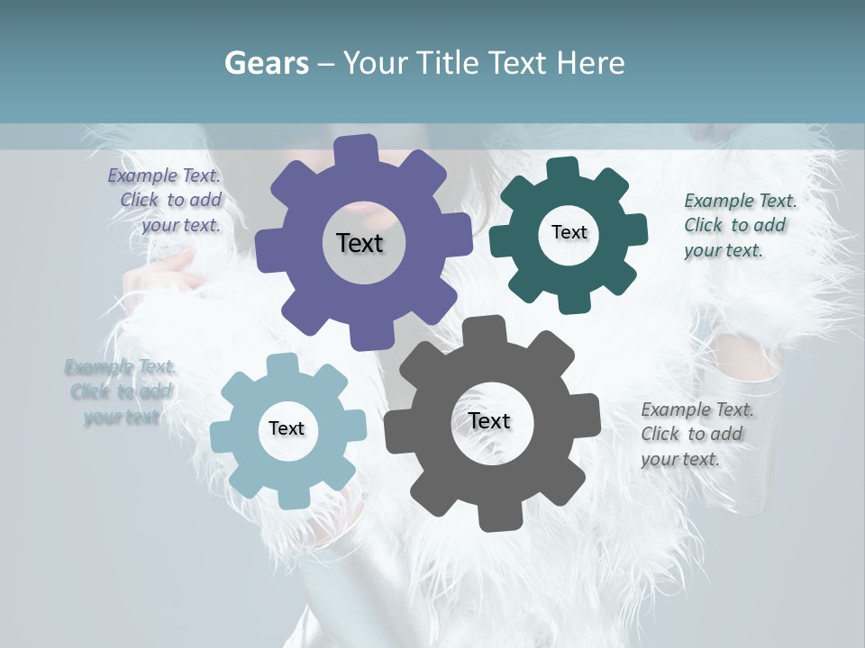 Girl Wallpaper Christmas PowerPoint Template