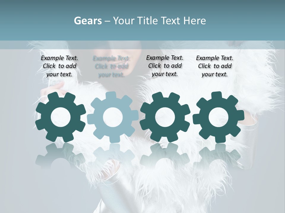 Girl Wallpaper Christmas PowerPoint Template