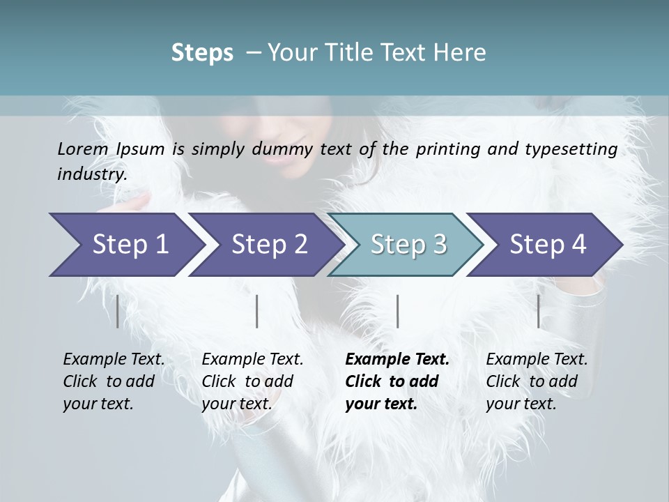 Girl Wallpaper Christmas PowerPoint Template