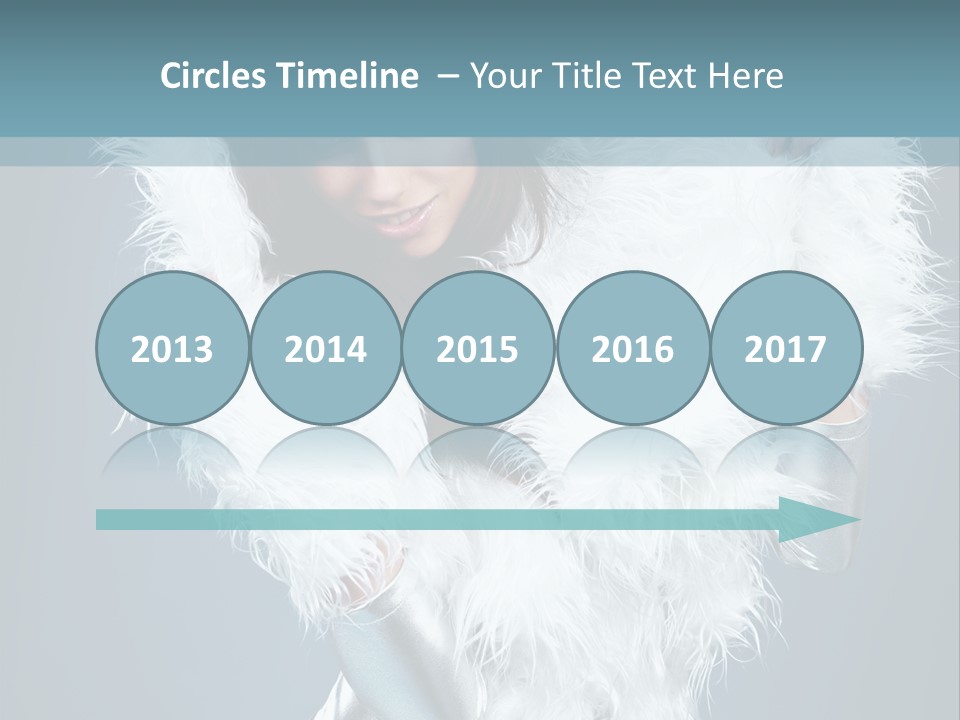 Girl Wallpaper Christmas PowerPoint Template