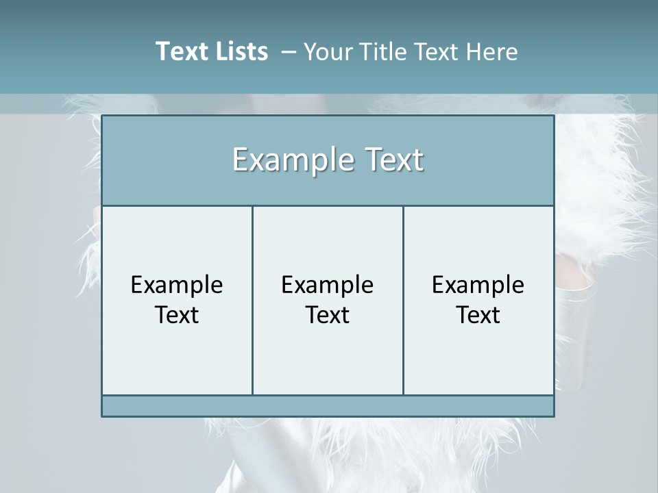 Girl Wallpaper Christmas PowerPoint Template