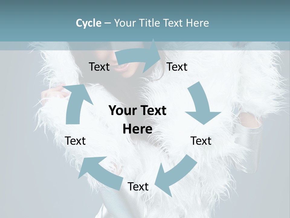 Girl Wallpaper Christmas PowerPoint Template