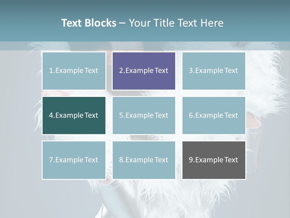 Girl Wallpaper Christmas PowerPoint Template