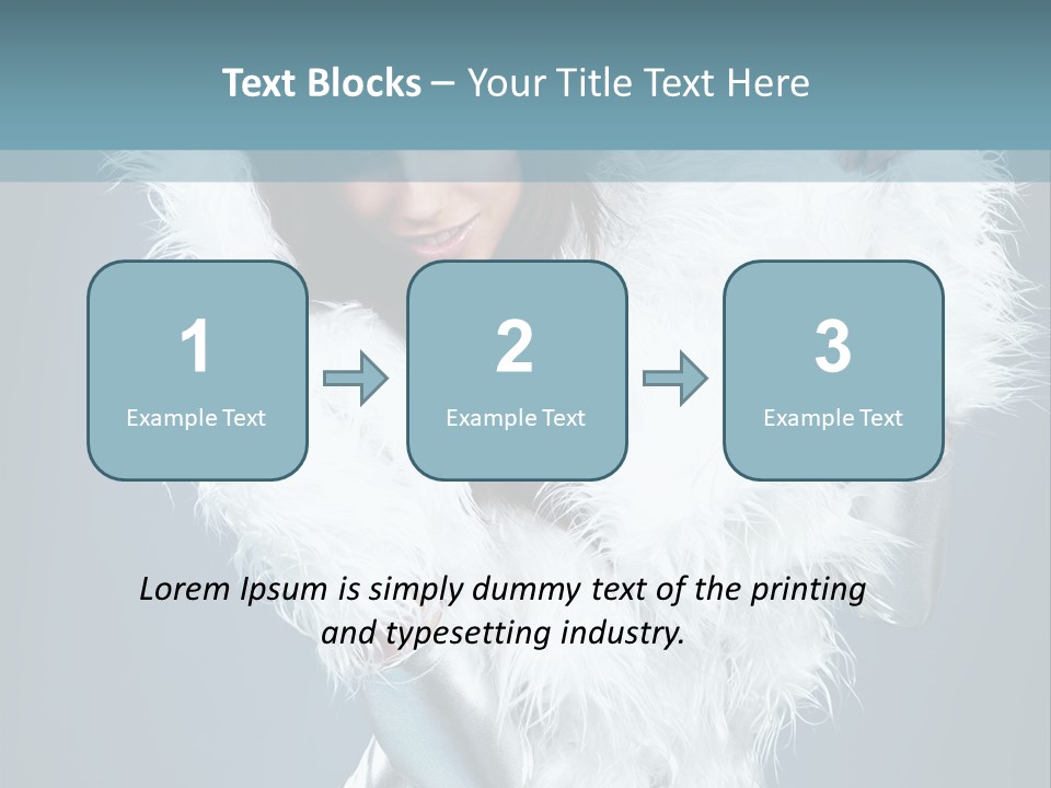 Girl Wallpaper Christmas PowerPoint Template