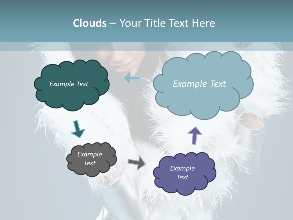 Girl Wallpaper Christmas PowerPoint Template