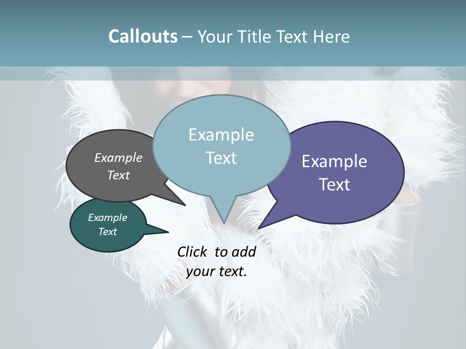 Girl Wallpaper Christmas PowerPoint Template