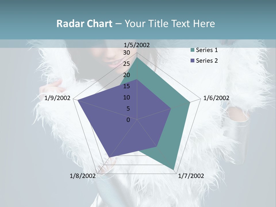 Girl Wallpaper Christmas PowerPoint Template