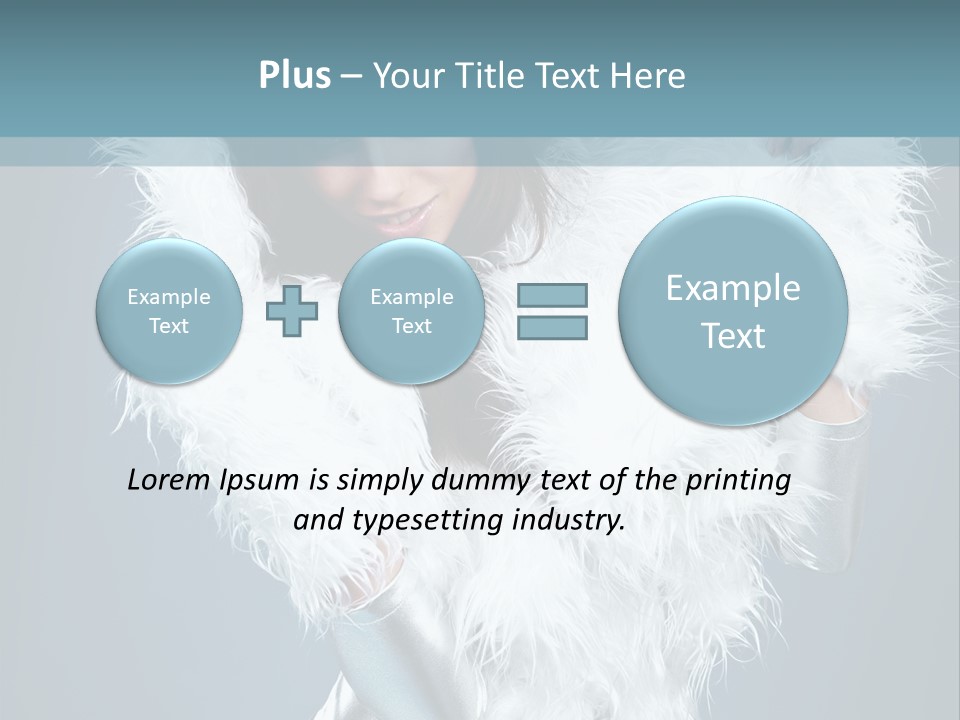 Girl Wallpaper Christmas PowerPoint Template