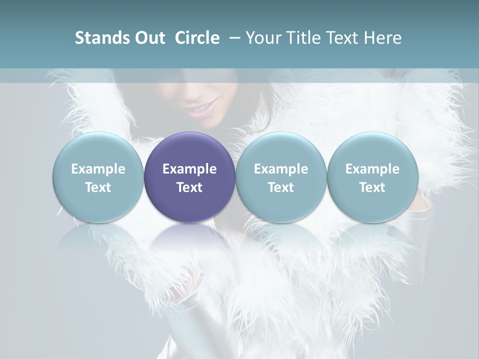 Girl Wallpaper Christmas PowerPoint Template