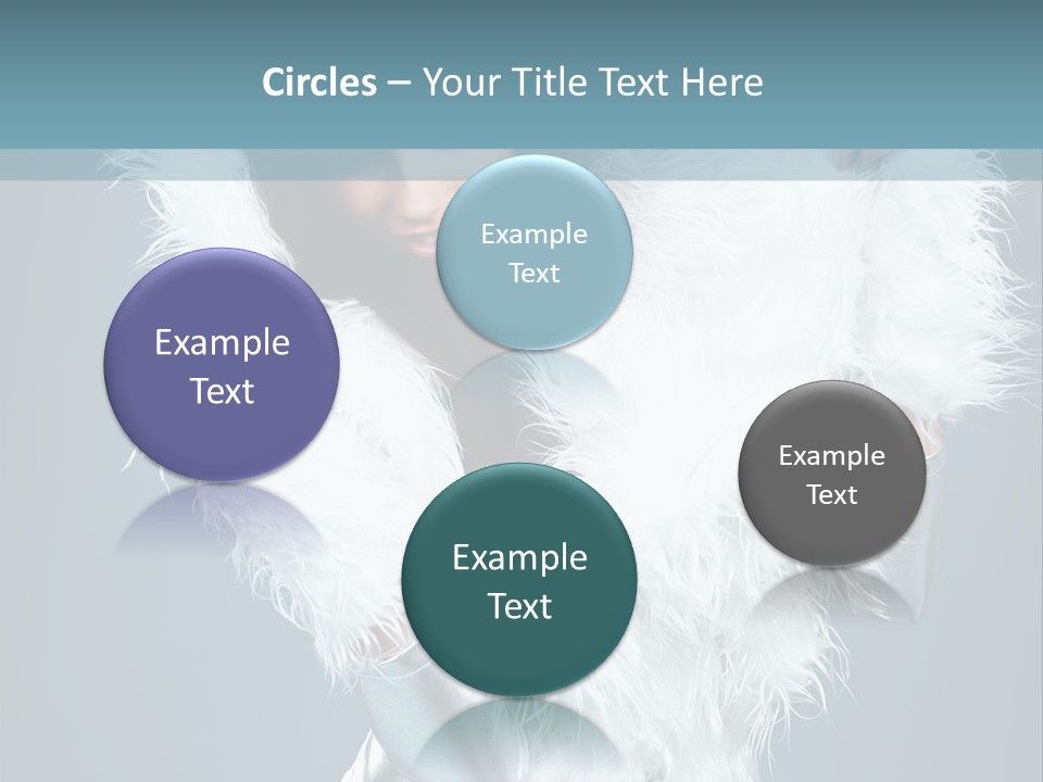 Girl Wallpaper Christmas PowerPoint Template