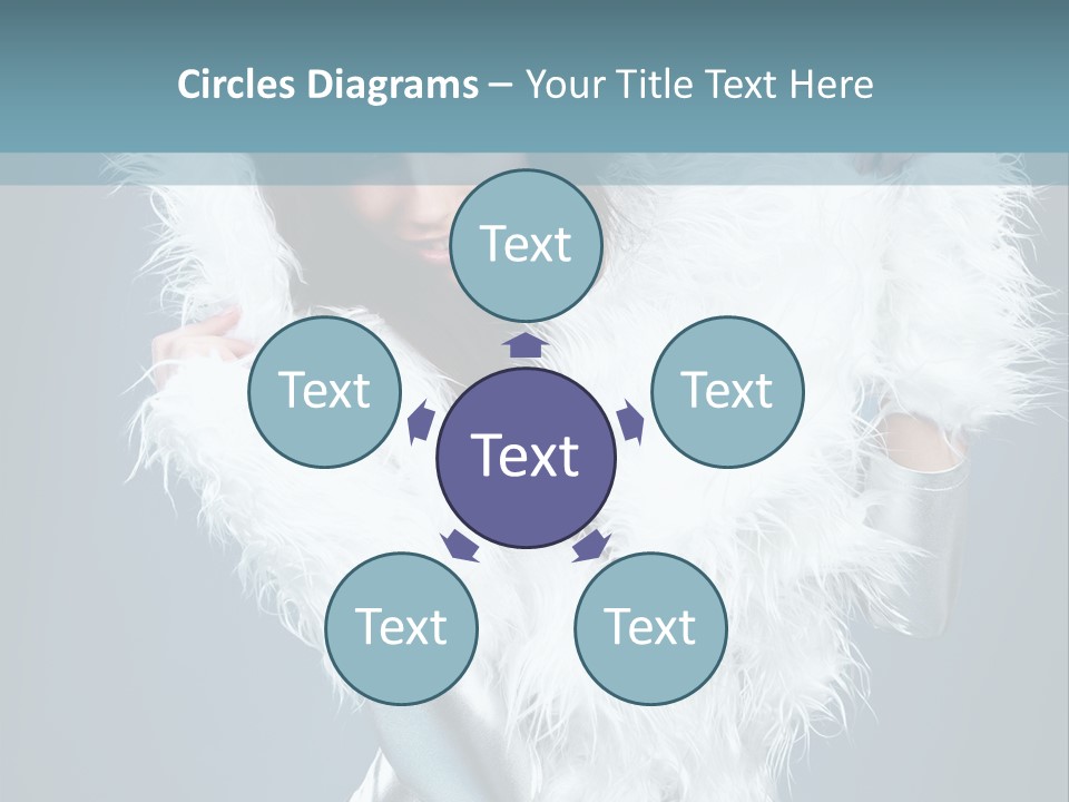 Girl Wallpaper Christmas PowerPoint Template