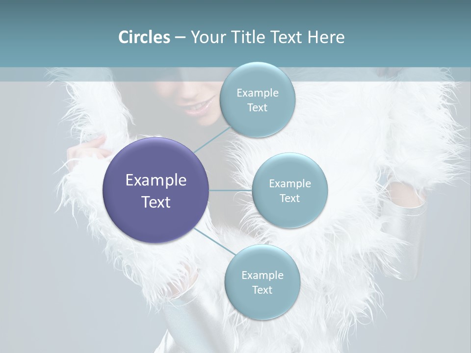 Girl Wallpaper Christmas PowerPoint Template