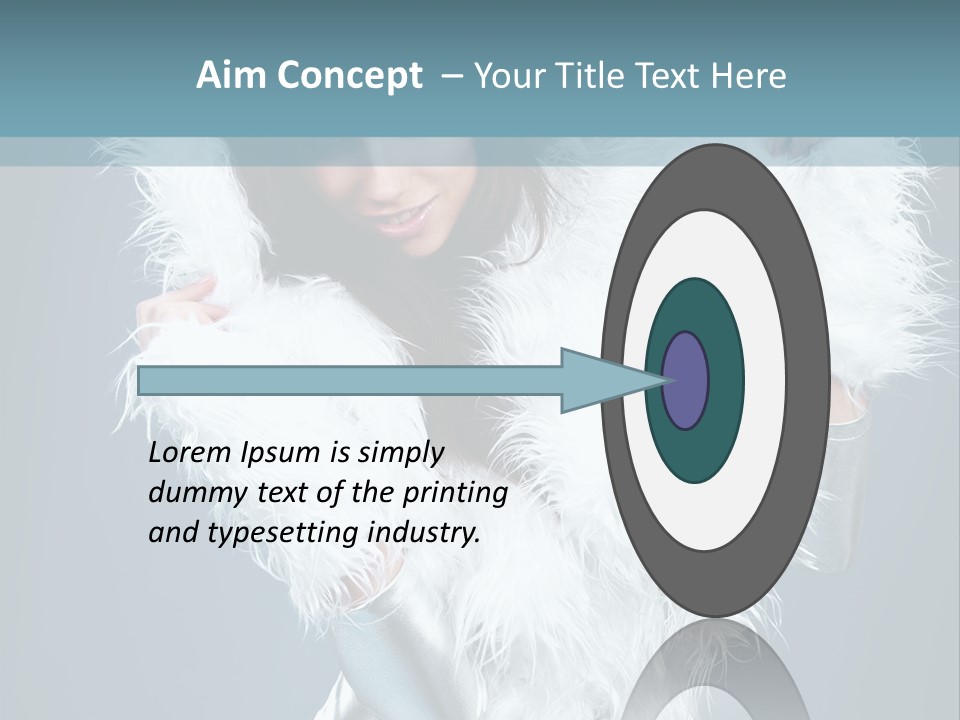 Girl Wallpaper Christmas PowerPoint Template