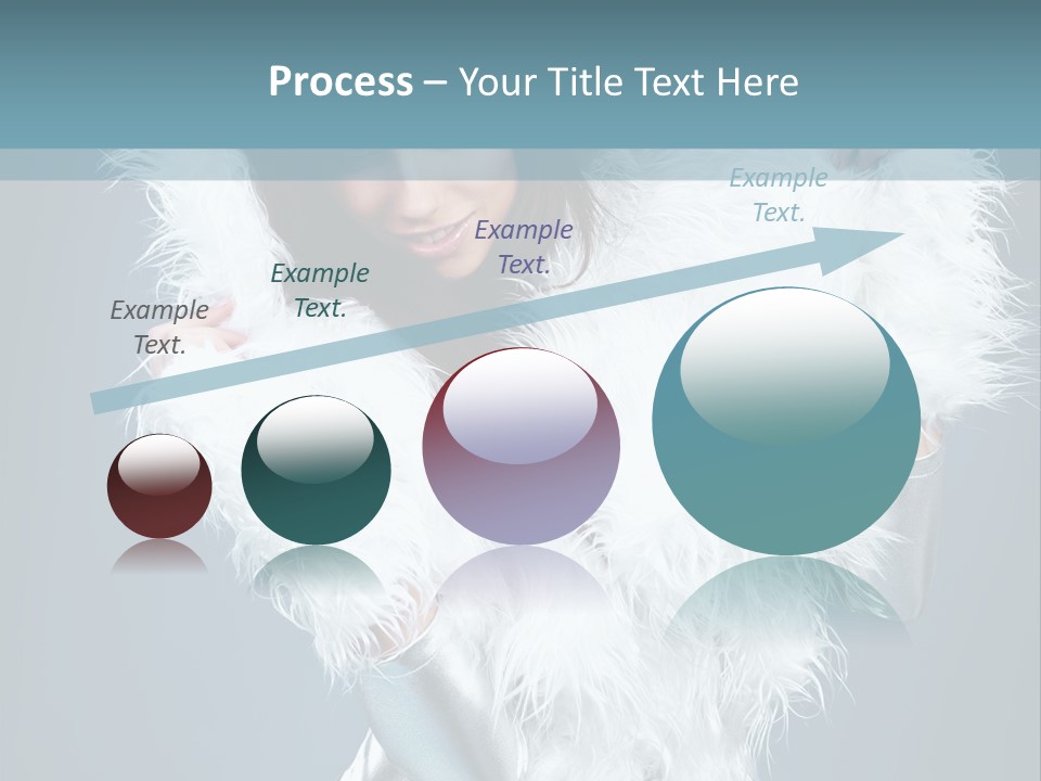 Girl Wallpaper Christmas PowerPoint Template