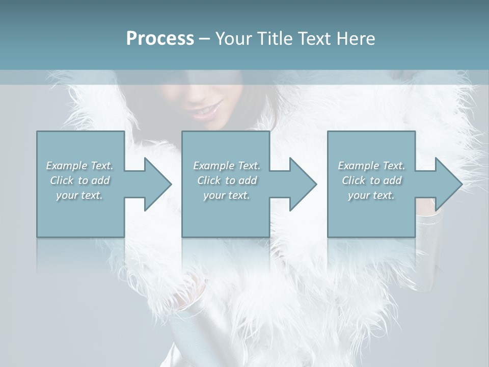 Girl Wallpaper Christmas PowerPoint Template