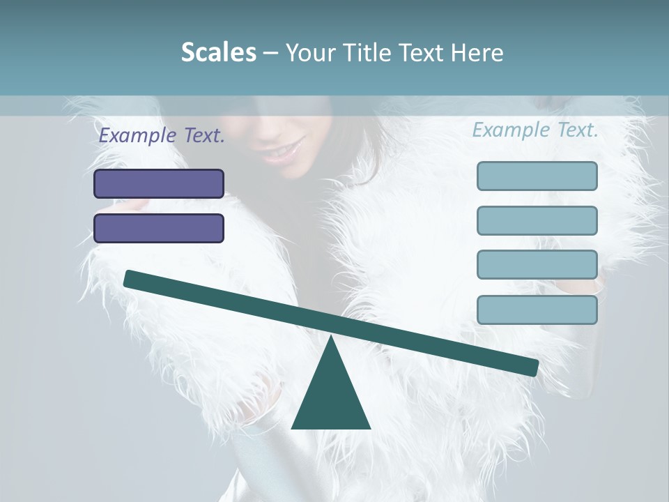 Girl Wallpaper Christmas PowerPoint Template