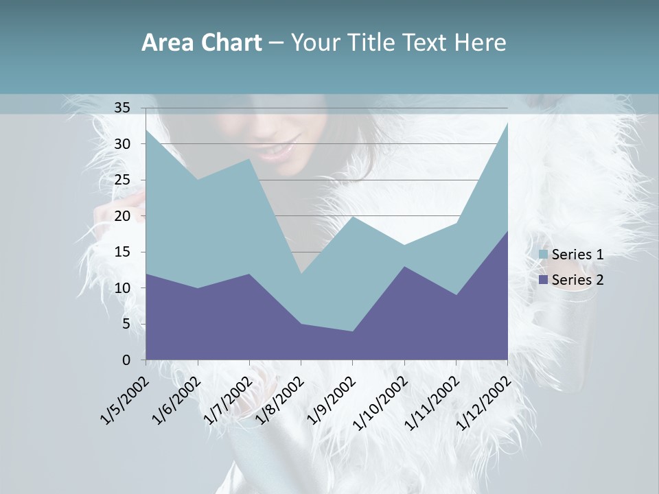 Girl Wallpaper Christmas PowerPoint Template