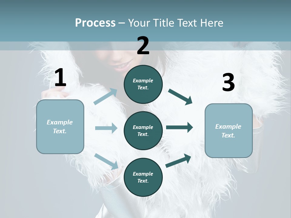 Girl Wallpaper Christmas PowerPoint Template