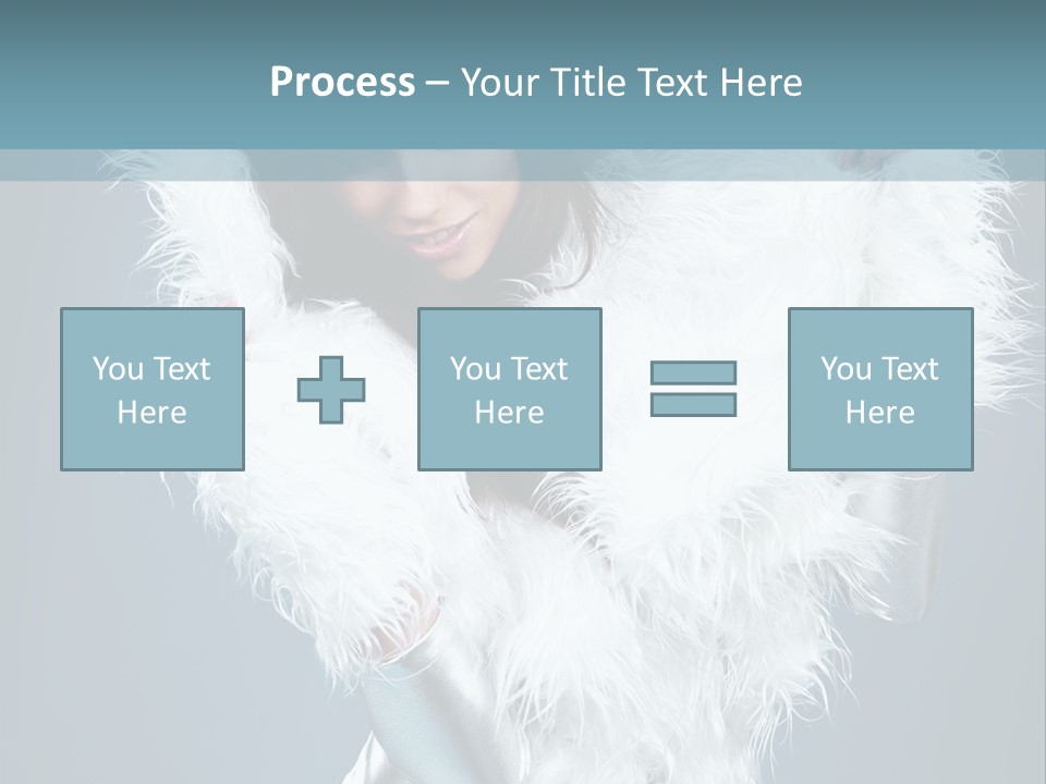 Girl Wallpaper Christmas PowerPoint Template