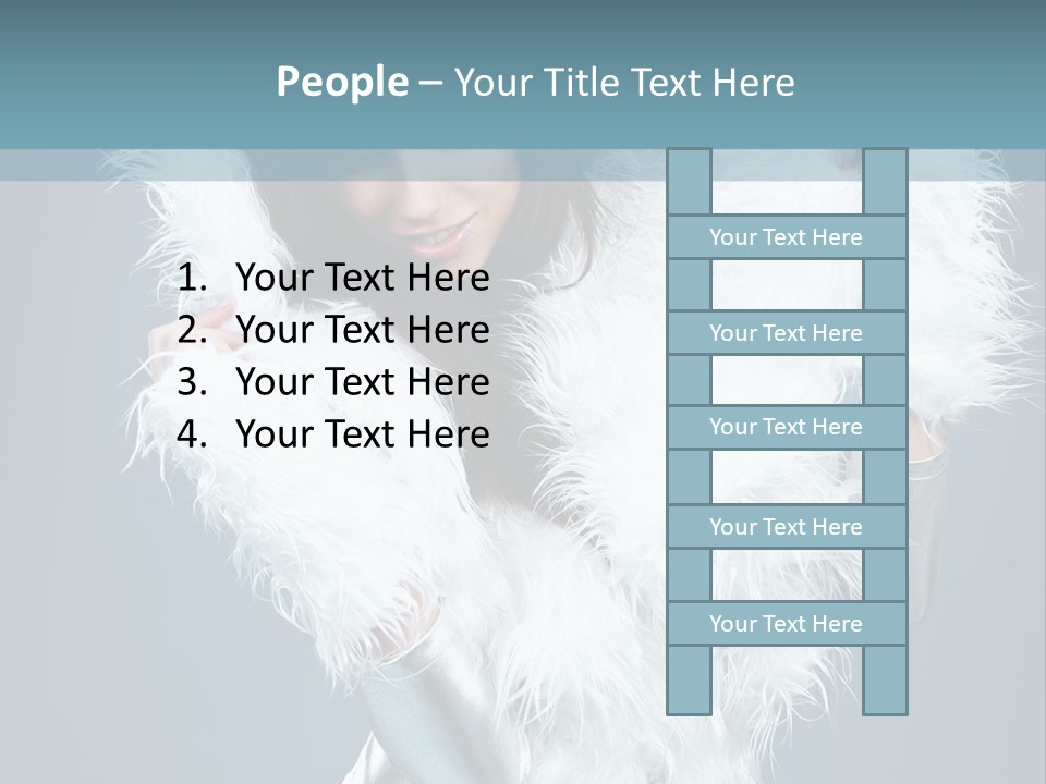 Girl Wallpaper Christmas PowerPoint Template