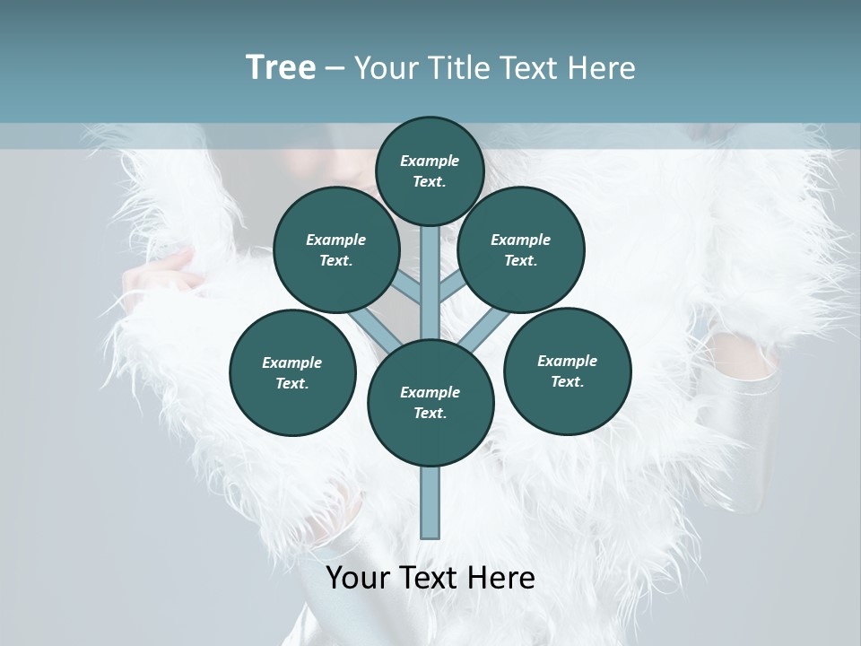 Girl Wallpaper Christmas PowerPoint Template