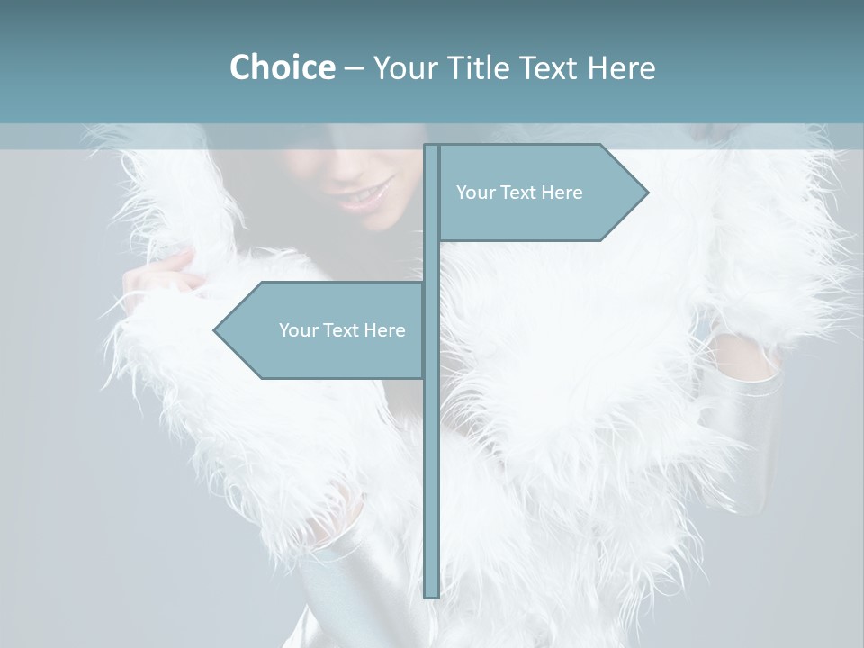 Girl Wallpaper Christmas PowerPoint Template