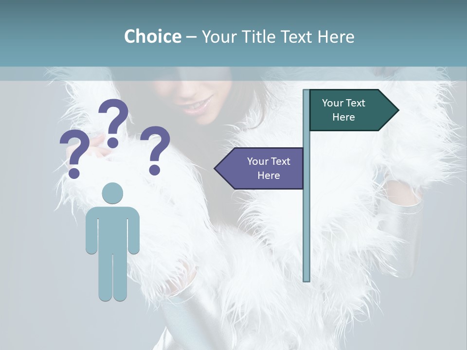 Girl Wallpaper Christmas PowerPoint Template