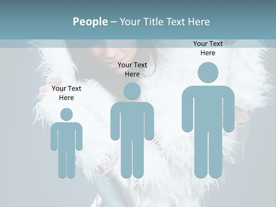 Girl Wallpaper Christmas PowerPoint Template