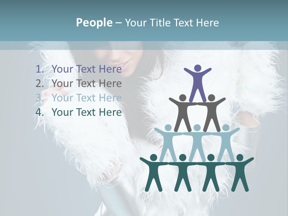 Girl Wallpaper Christmas PowerPoint Template