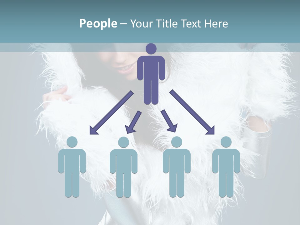 Girl Wallpaper Christmas PowerPoint Template