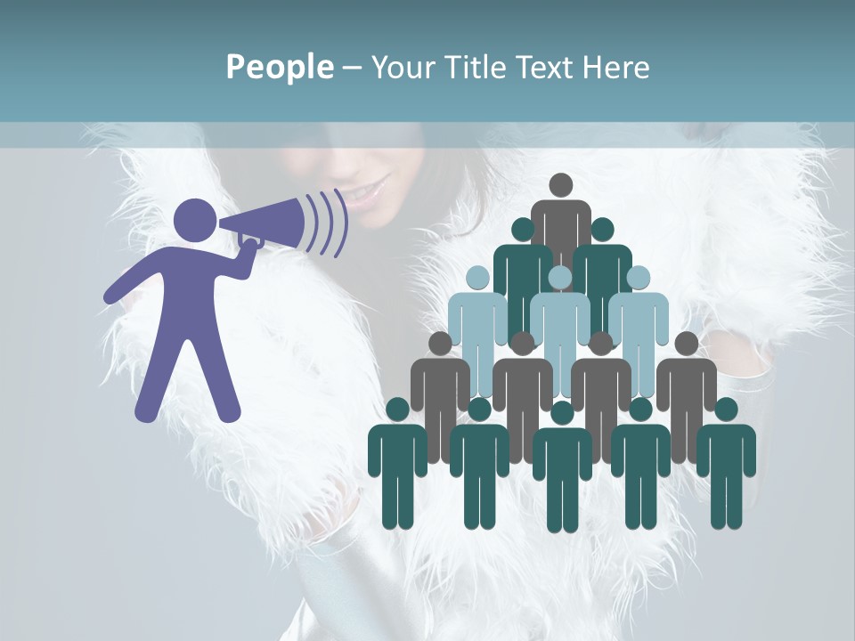 Girl Wallpaper Christmas PowerPoint Template