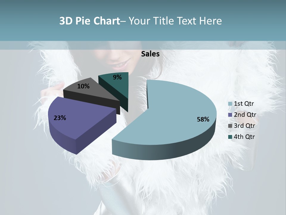 Girl Wallpaper Christmas PowerPoint Template